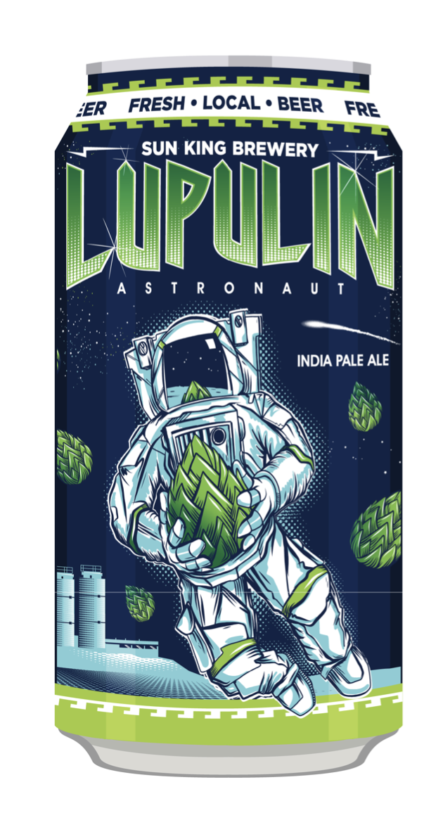 A can of Lupulin Astronaut from Sun King Brewery